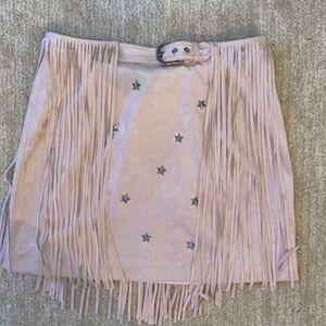 Kittenish Everly Fringe Skirt size M